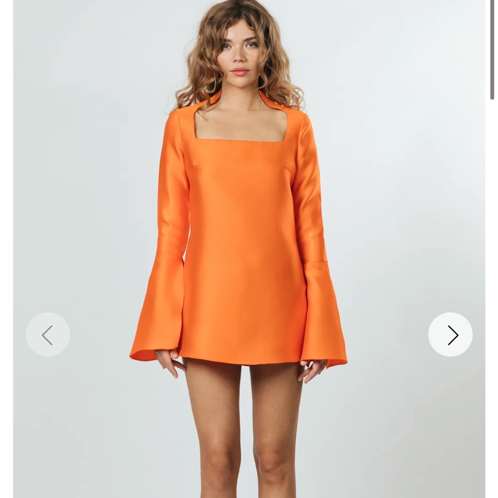 Orange Scent89 Mini Dress